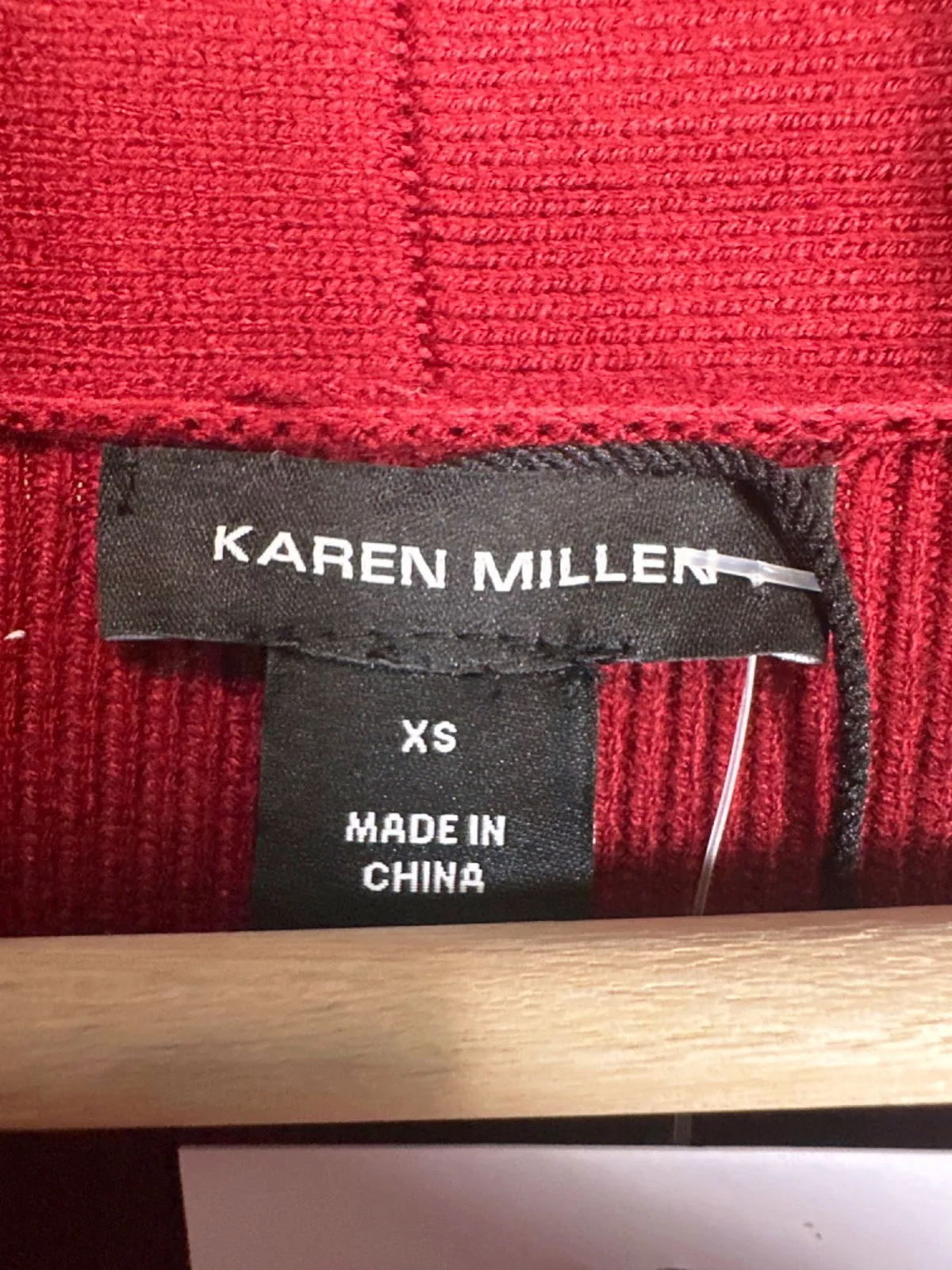 Karen Millen Red Long Sleeve Cardigan XS