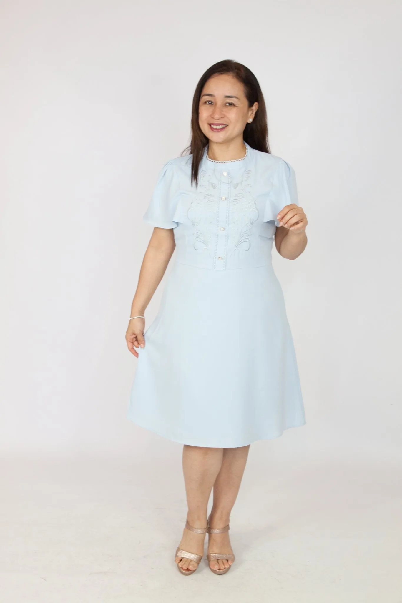 Korean Puff Sleeve Dress