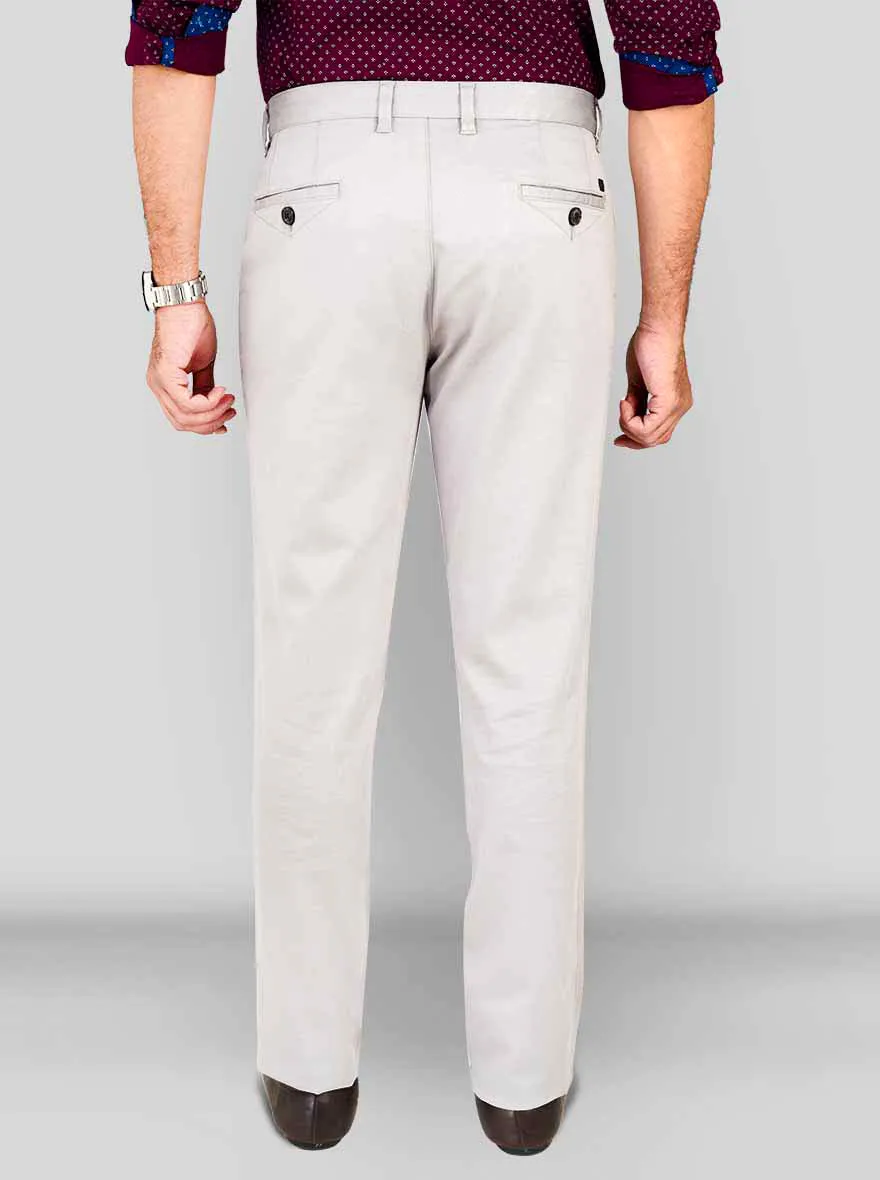 Limestone Self Textured Slim Fit Chinos | JadeBlue