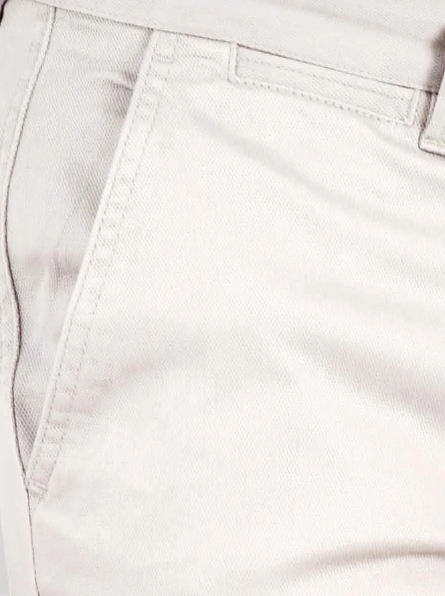 Limestone Self Textured Slim Fit Chinos | JadeBlue