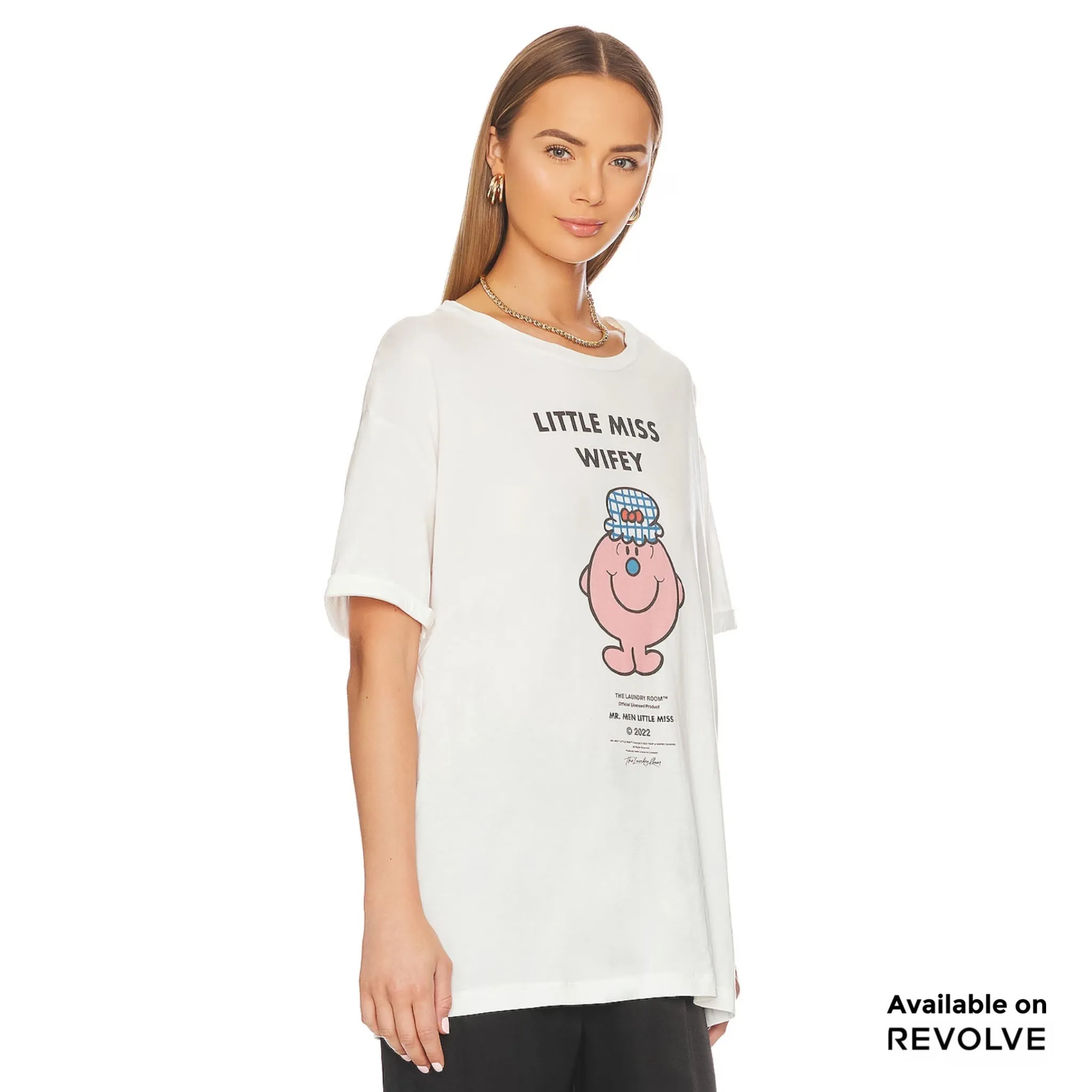 Little Miss Wifey - Oversized Tee - White