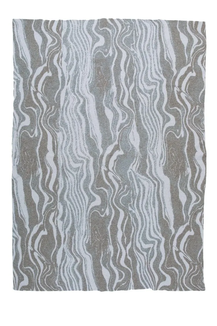 Marble Luna Cashmere Throw