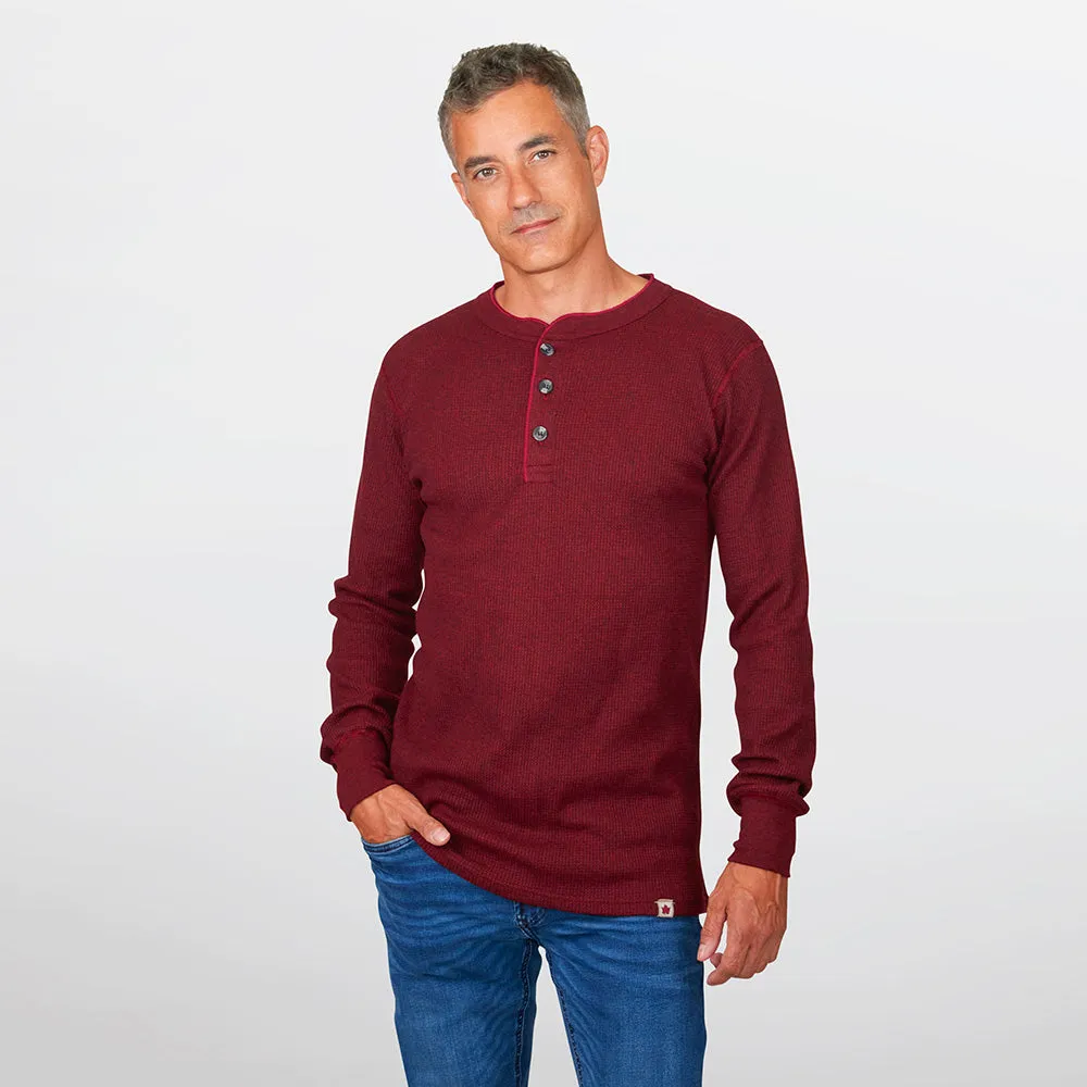 Men's Heritage Mock Twist Waffle Henley