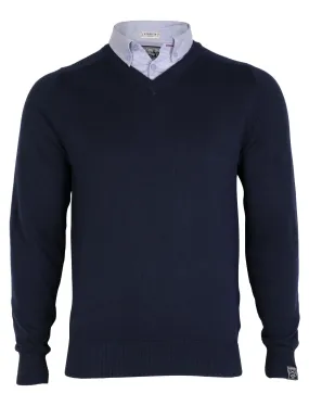 Mens Kensington Dockside Lloyd Cotton Jumper in navy