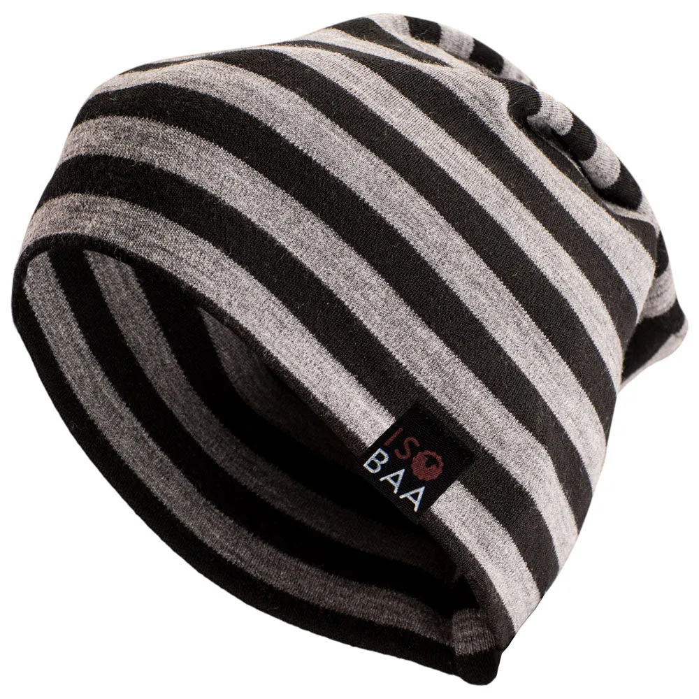 Merino 230 Beanie (Charcoal/Black)