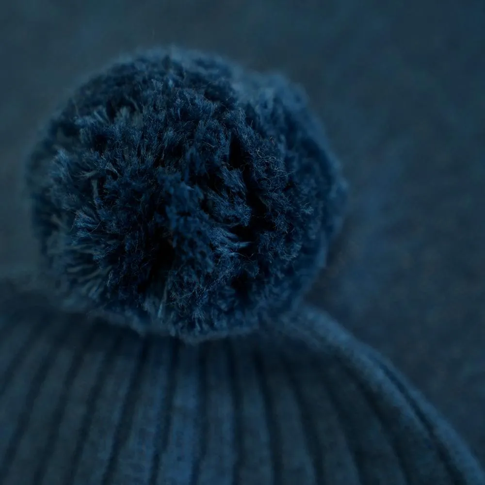 Merino Bobble Beanie (Petrol)