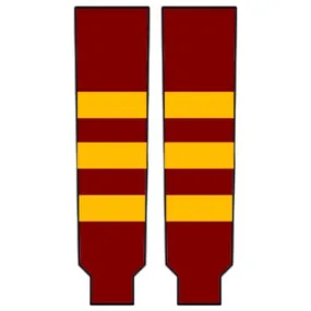 Modelline 2011 Calgary Flames Heritage Classic Burgundy/Gold Knit Ice Hockey Socks