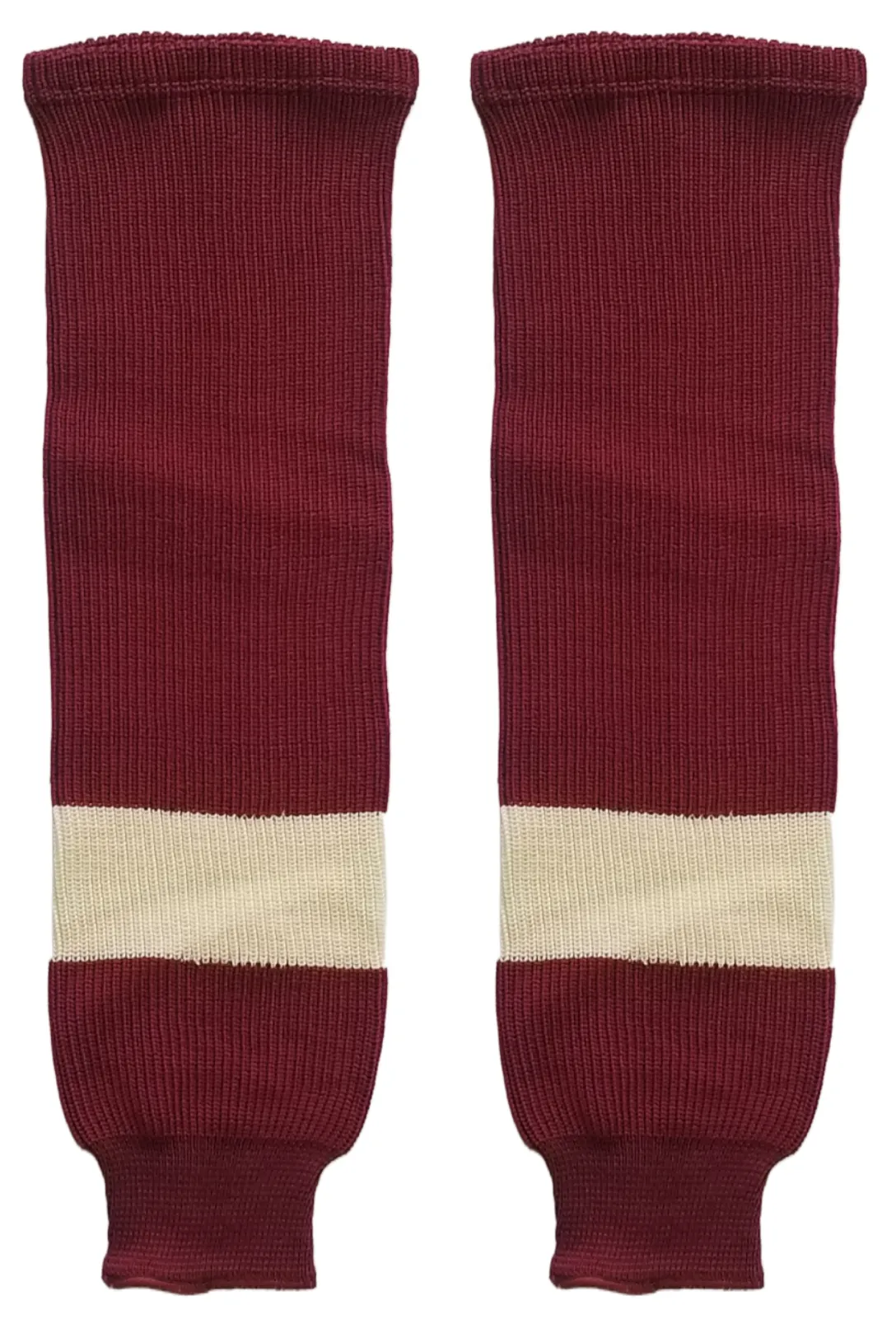 Modelline 2014 Vancouver Canucks Heritage Classic Burgundy Knit Ice Hockey Socks