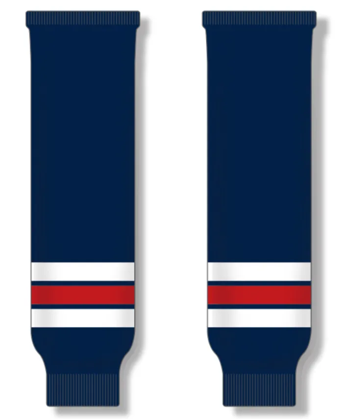 Modelline 2019 Winnipeg Jets Heritage Classic Navy/White/Red Knit Ice Hockey Socks