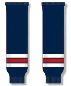 Modelline 2019 Winnipeg Jets Heritage Classic Navy/White/Red Knit Ice Hockey Socks