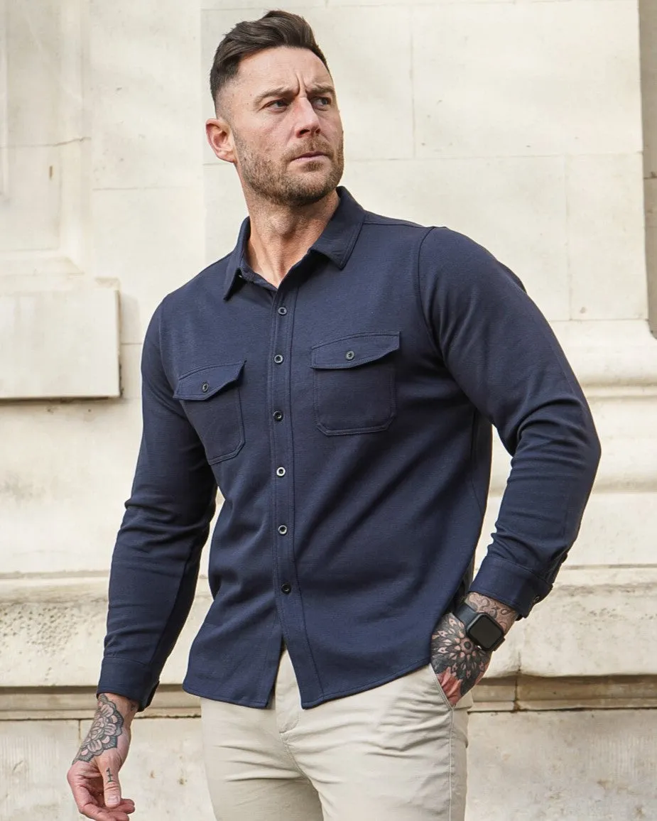 Modern Utility Button Up Shirt