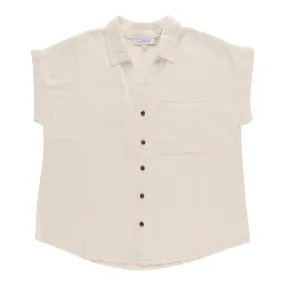 mySTYLE Women's Festival Linen Blend Shirt