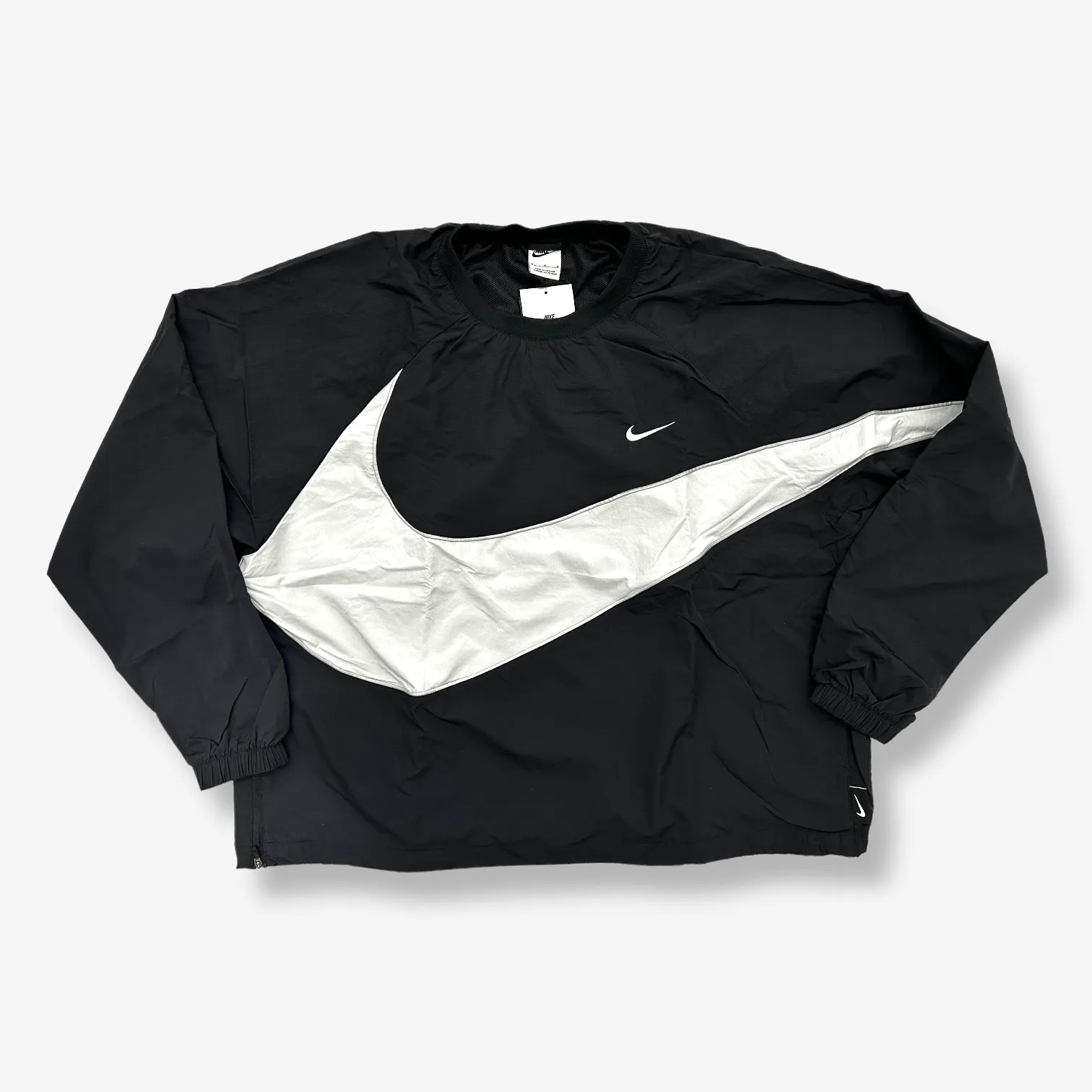 Nike Sportswear Windbreaker Oversized Jumper Black White DX0660-010