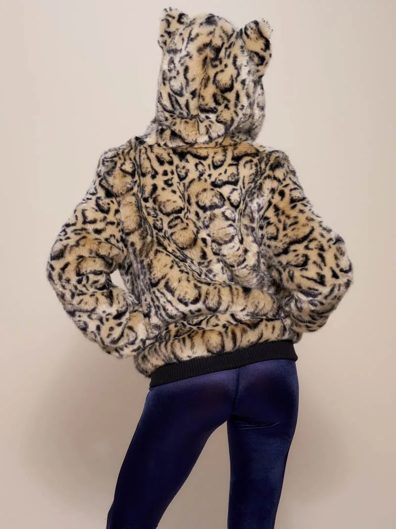 Ocelot Luxe Classic  Faux Fur Bomber Jacket | Women's