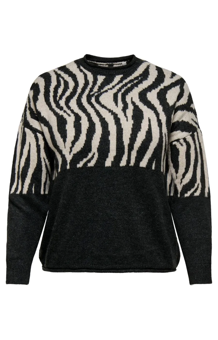 Only Carmakoma Jade Knit Jumper in Black