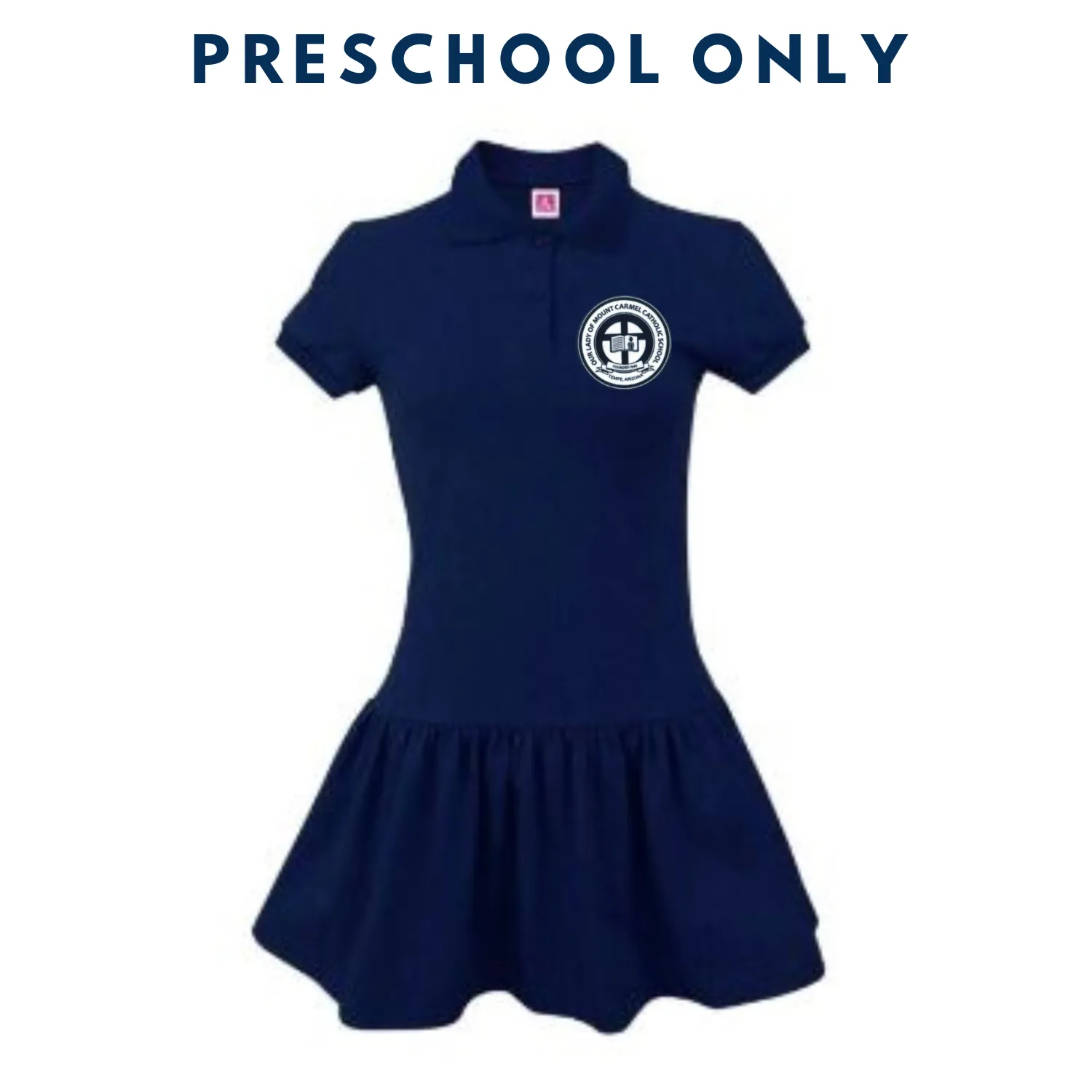 Our Lady of Mount Carmel Girls Preschool Jersey Dress