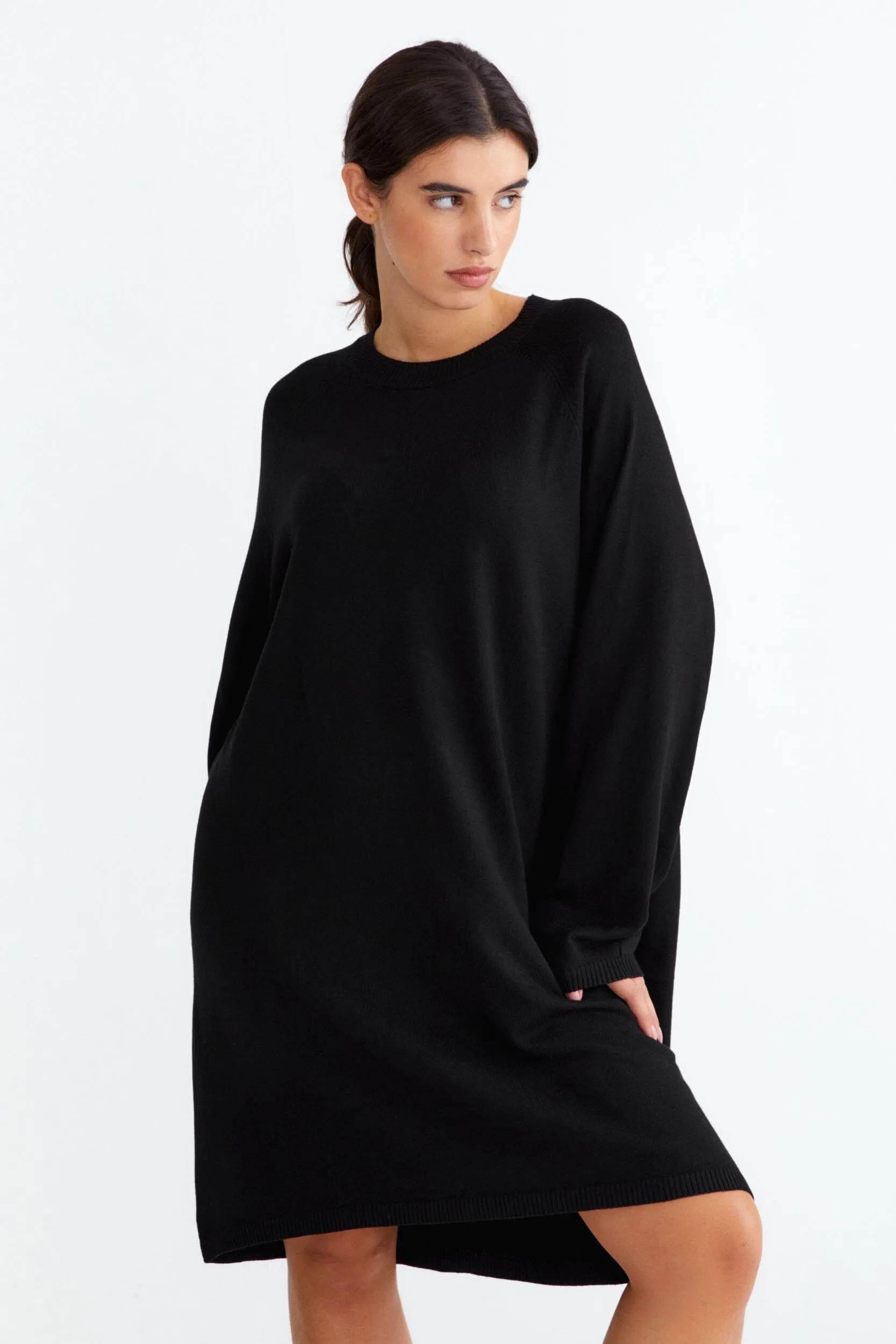 Oversized Long Sleeve Knit Dress