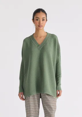 Paisie V-Neck Ribbed Jumper