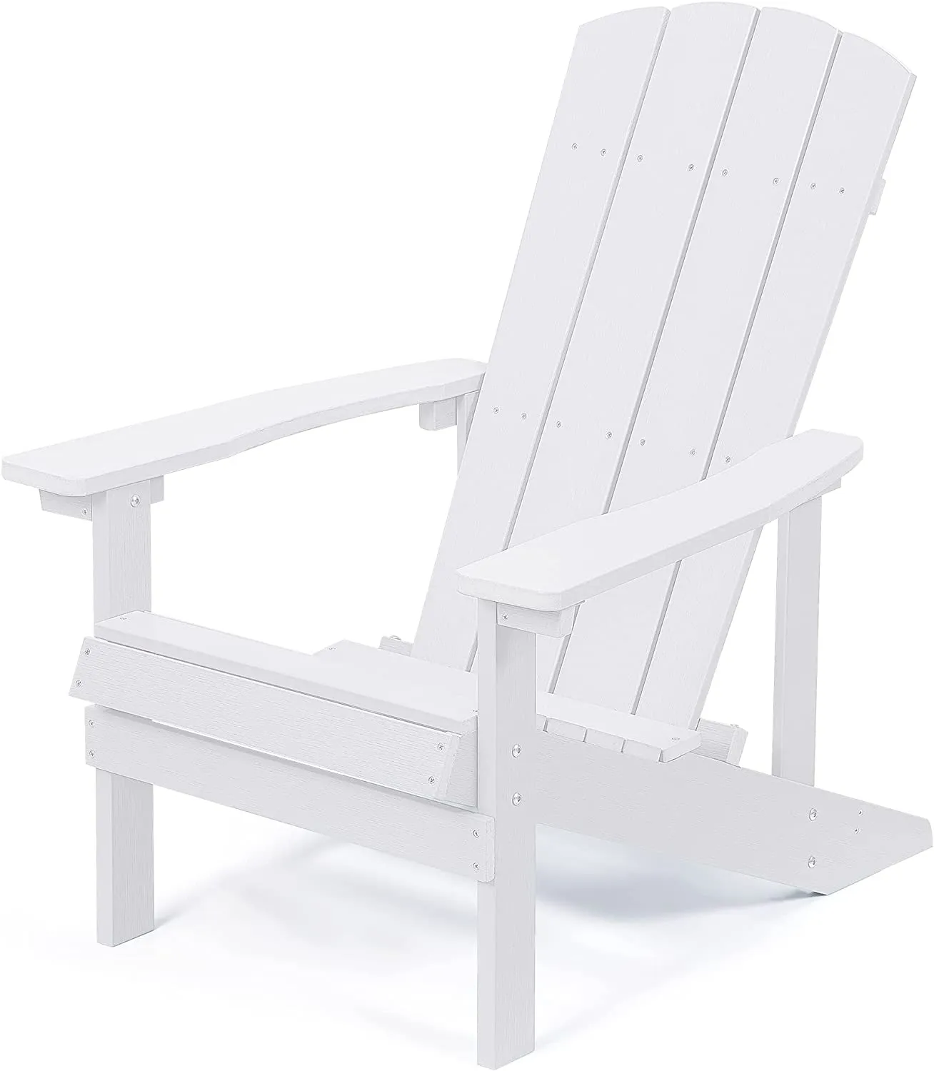 Plastic Adirondack Chair, Weather Resistant Patio Chairs, Outdoor Deck Fire Pit Chairs