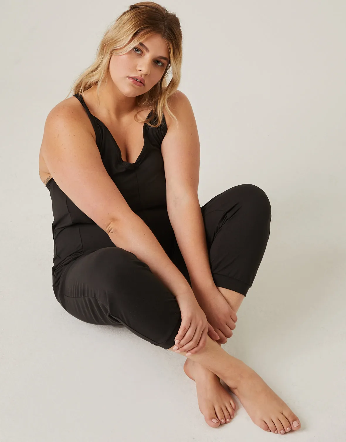 Plus Size Comfy Knit Jumpsuit