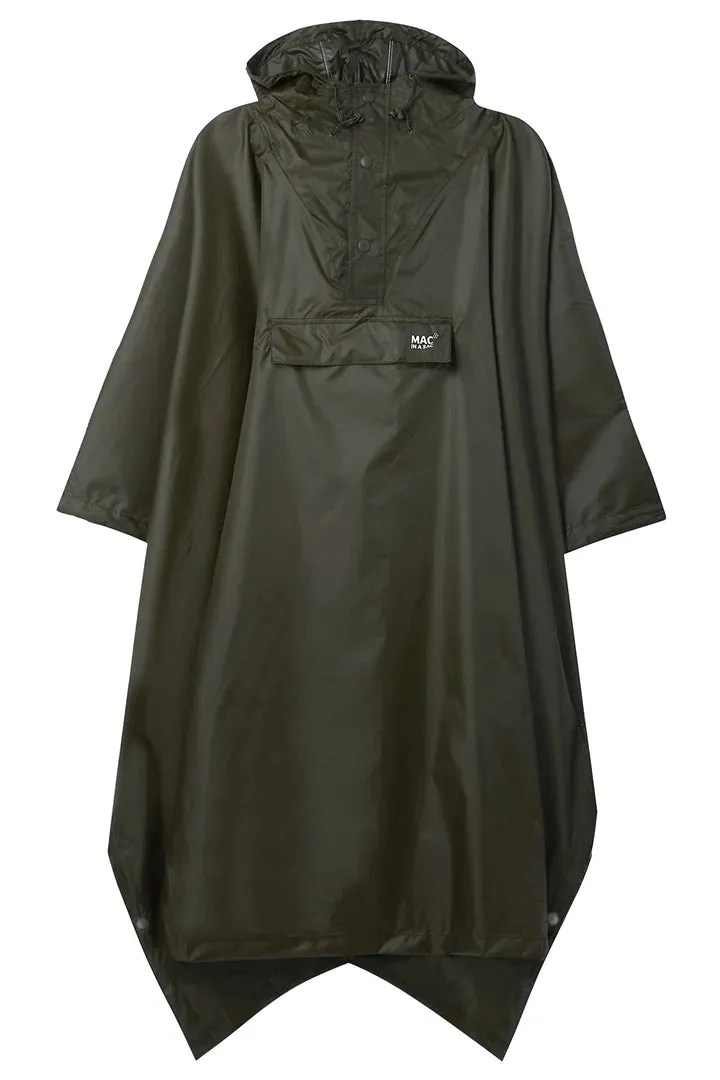 Poncho. Packable, waterproof cape