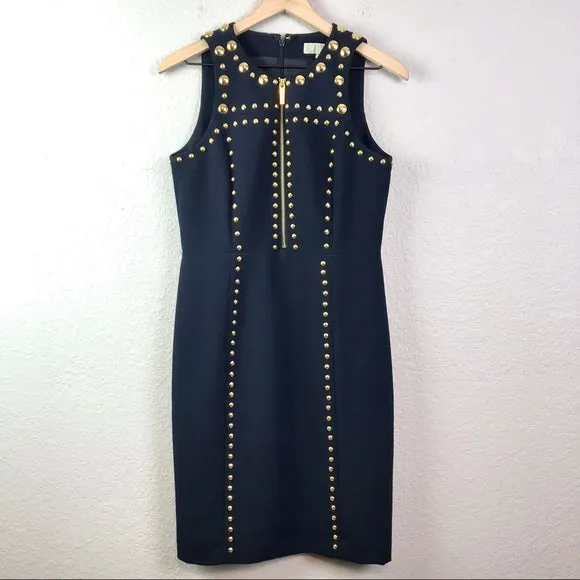 Ponte Knit Studded Dress