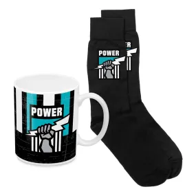 Port Adelaide Power Heritage Mug & Sock Gift Pack