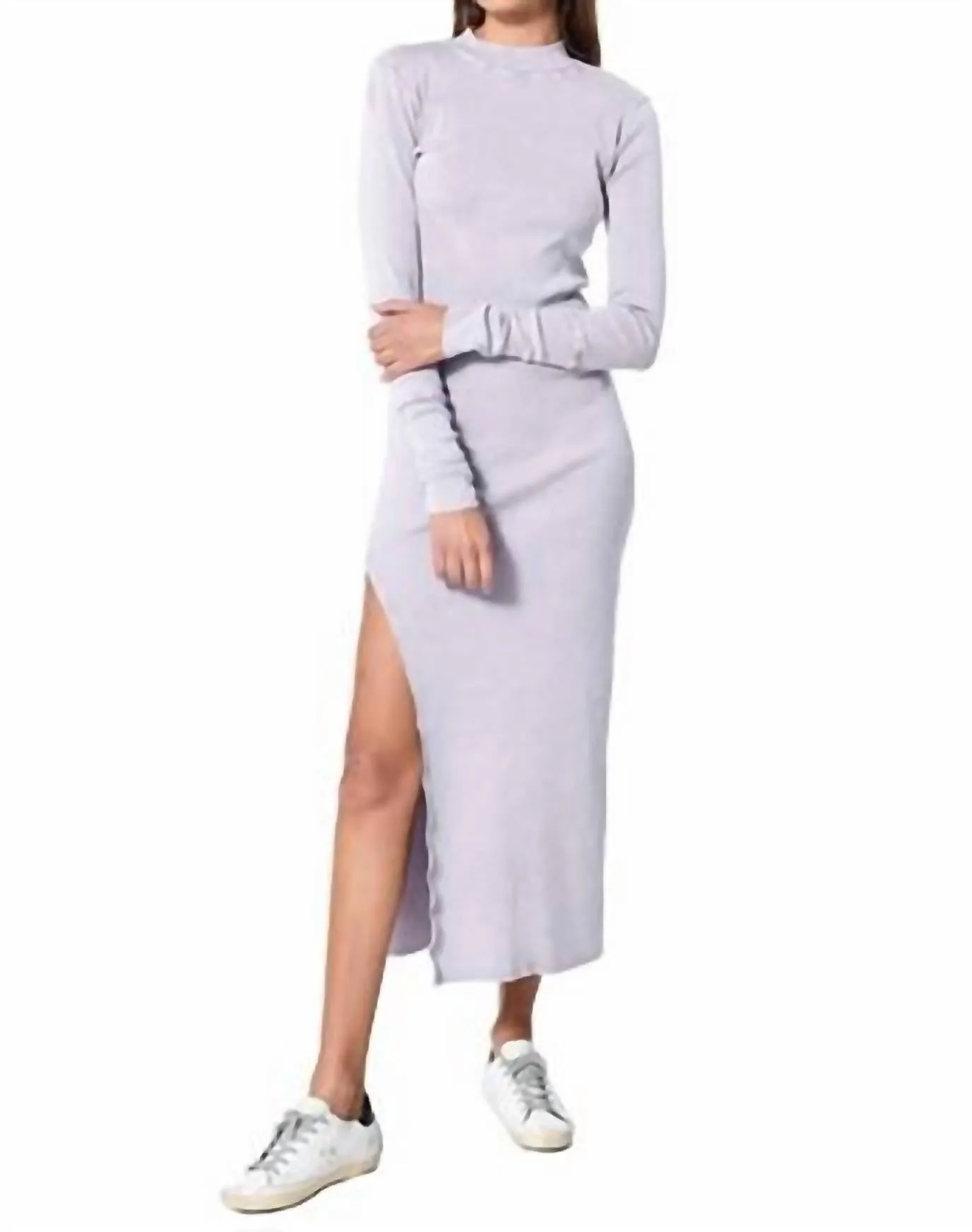 Portia Midi Dress in Mineral Thistle