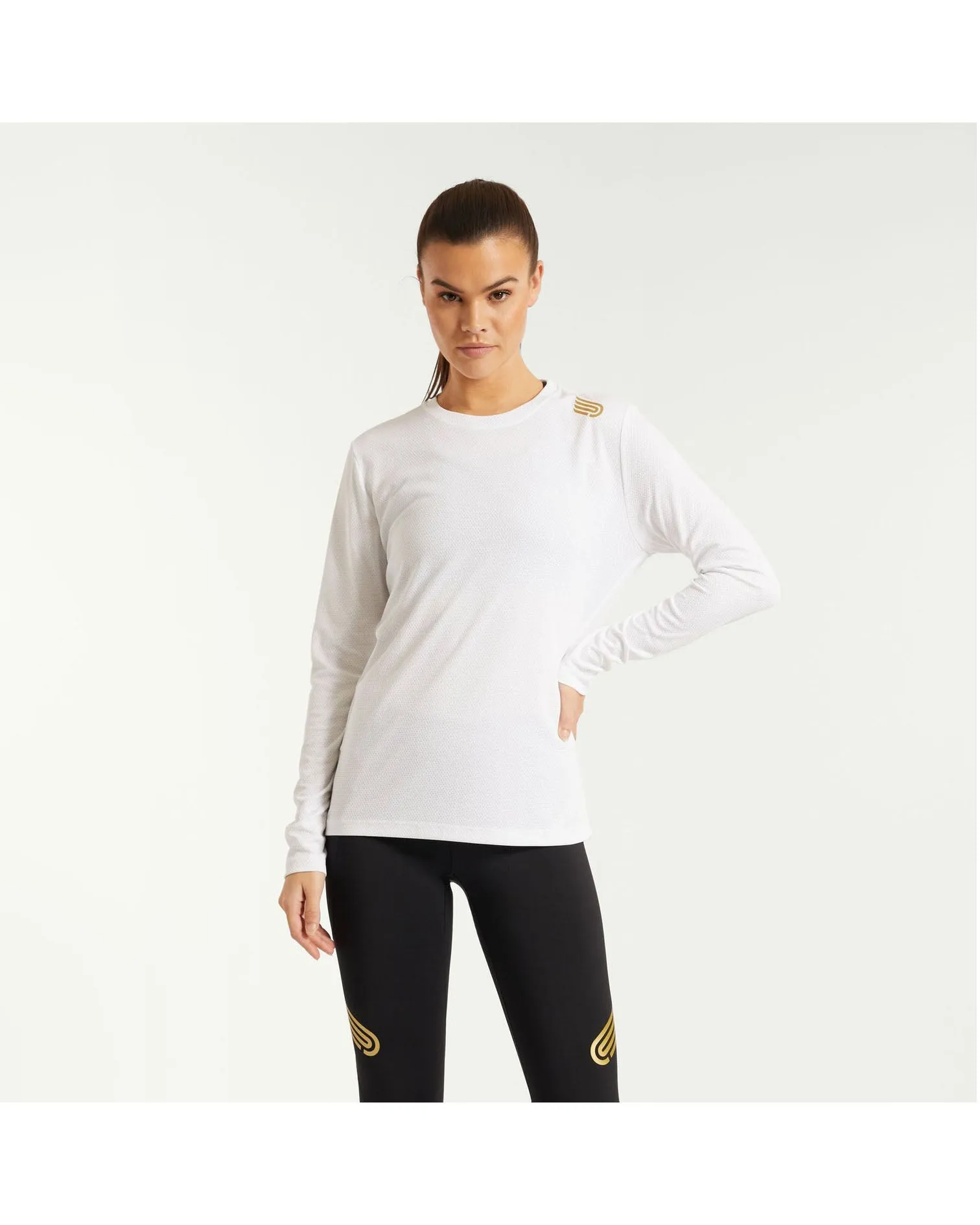 Pressio Bio Long Sleeve Top - White