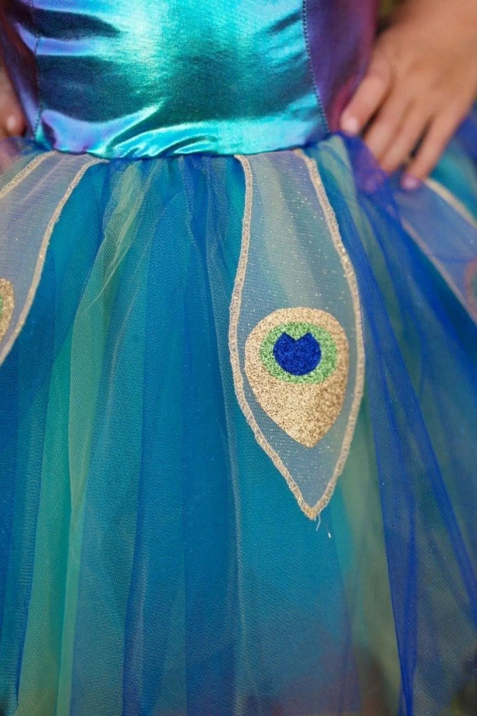 Pretty Peacock Dress & Headband