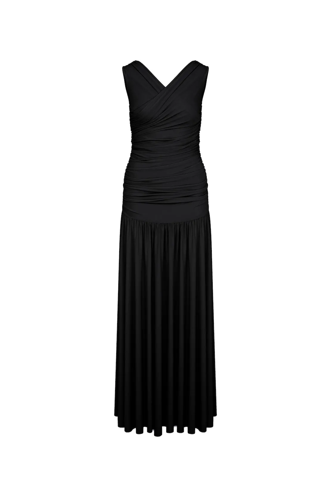 Purley Jersey Long Dress In Black