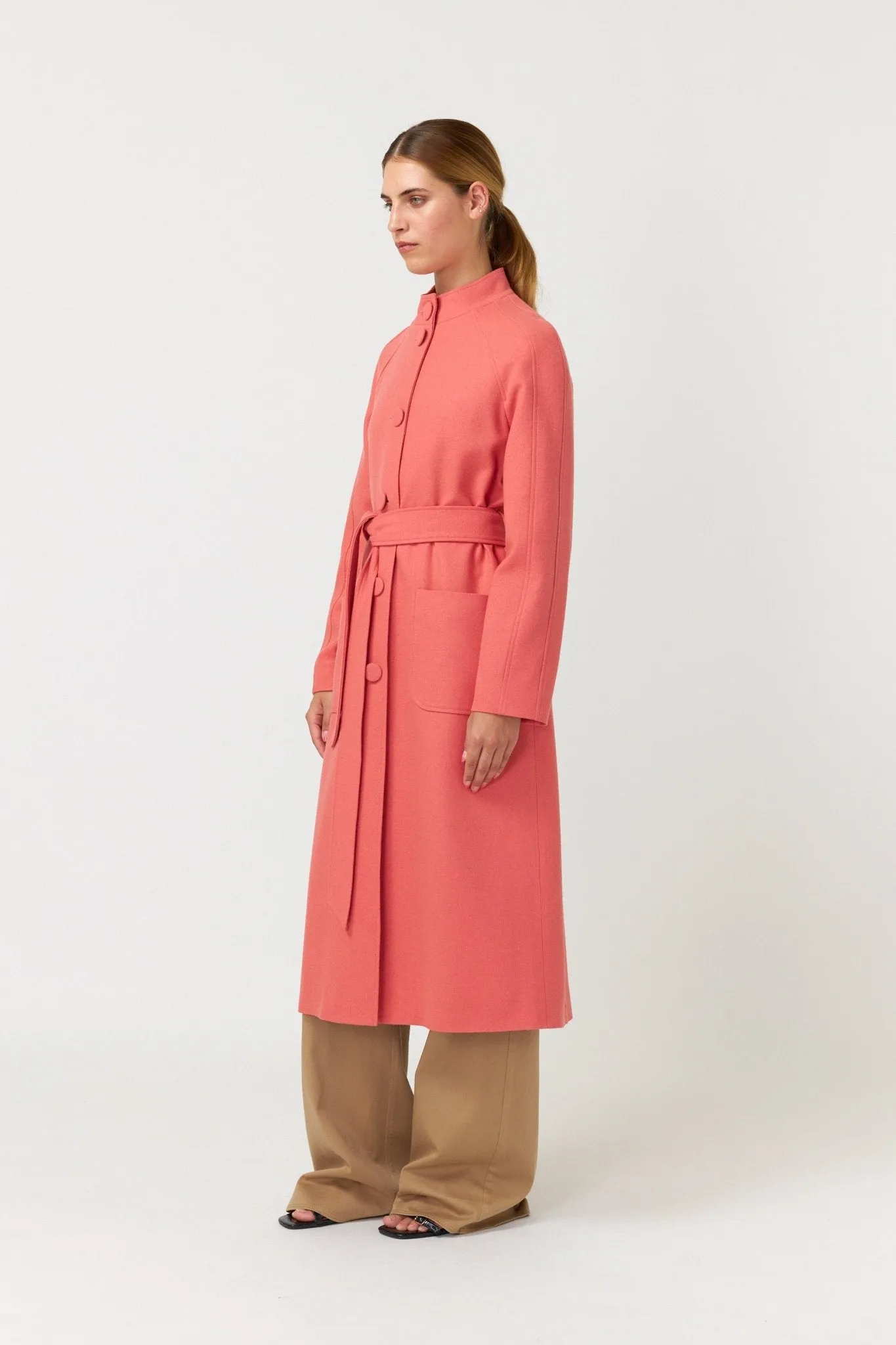 Quincy Coat | Coral