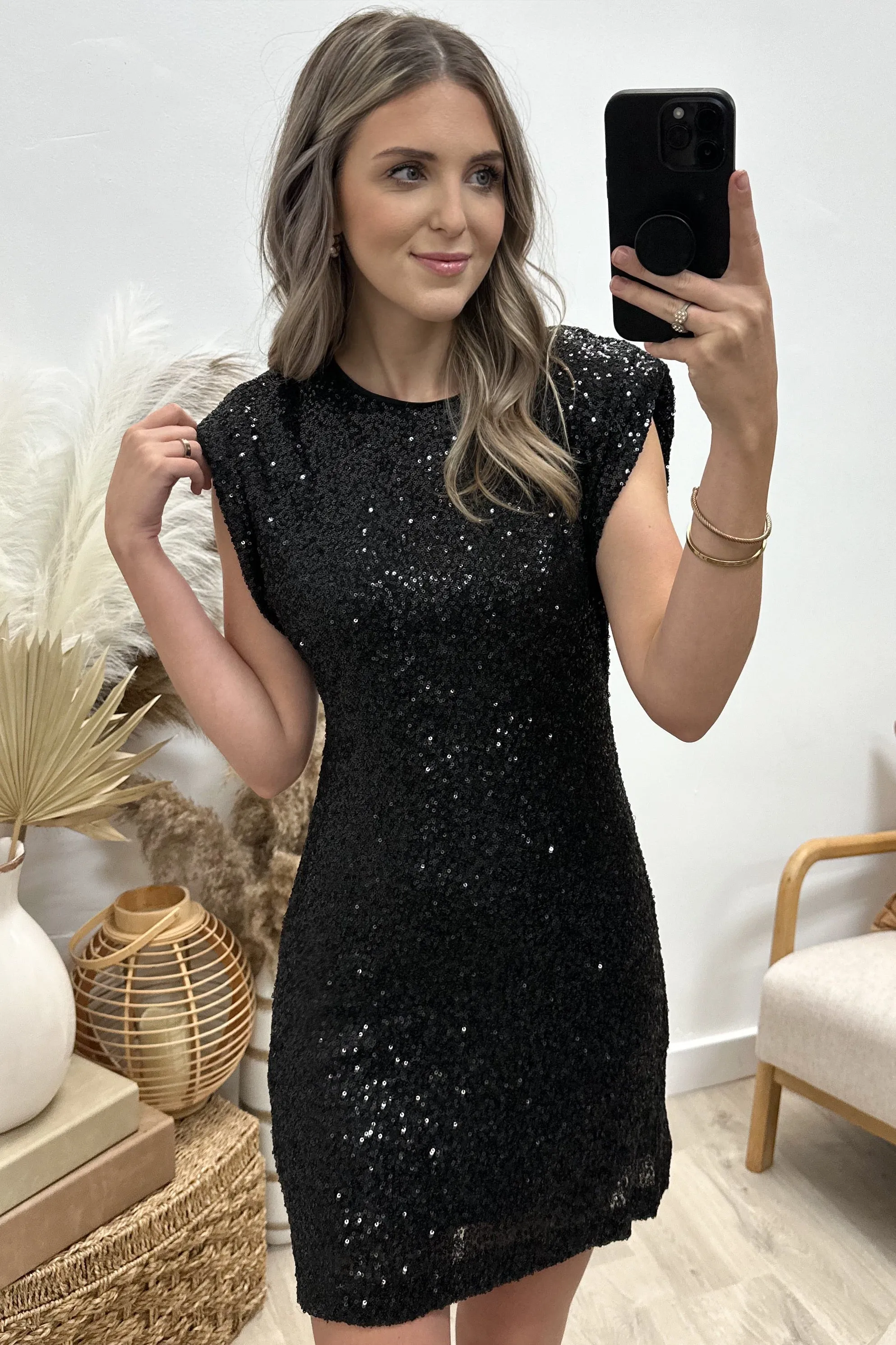 "Shine Bright" Dress (Black)