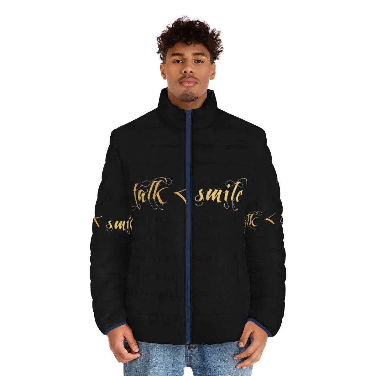 "Talk Less Smile More" Hamilton Inspired Puffer Jacket