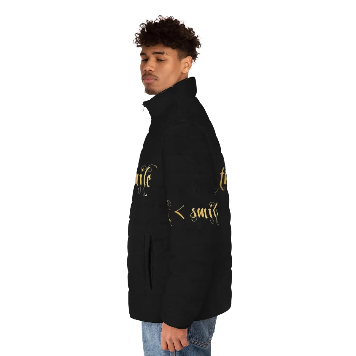 "Talk Less Smile More" Hamilton Inspired Puffer Jacket