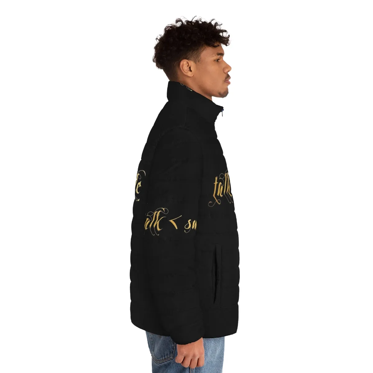 "Talk Less Smile More" Hamilton Inspired Puffer Jacket