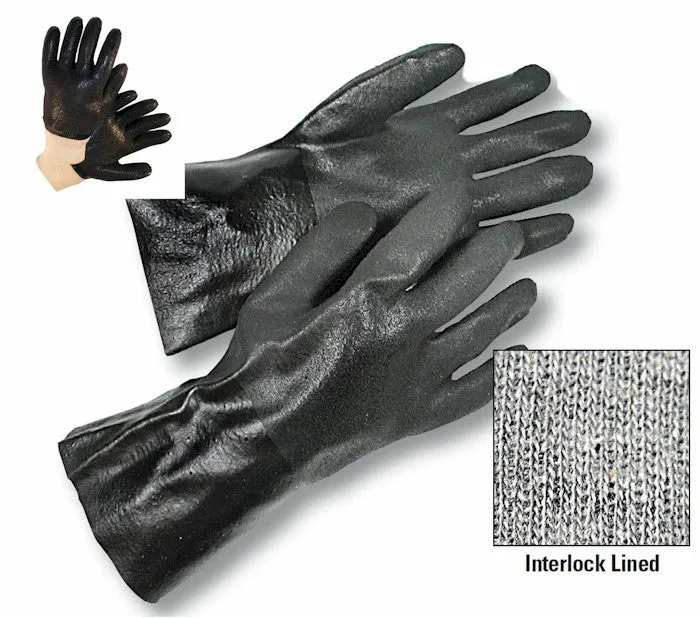 Radnor Double Dipped Interlock Lined Rough Finish PVC Glove