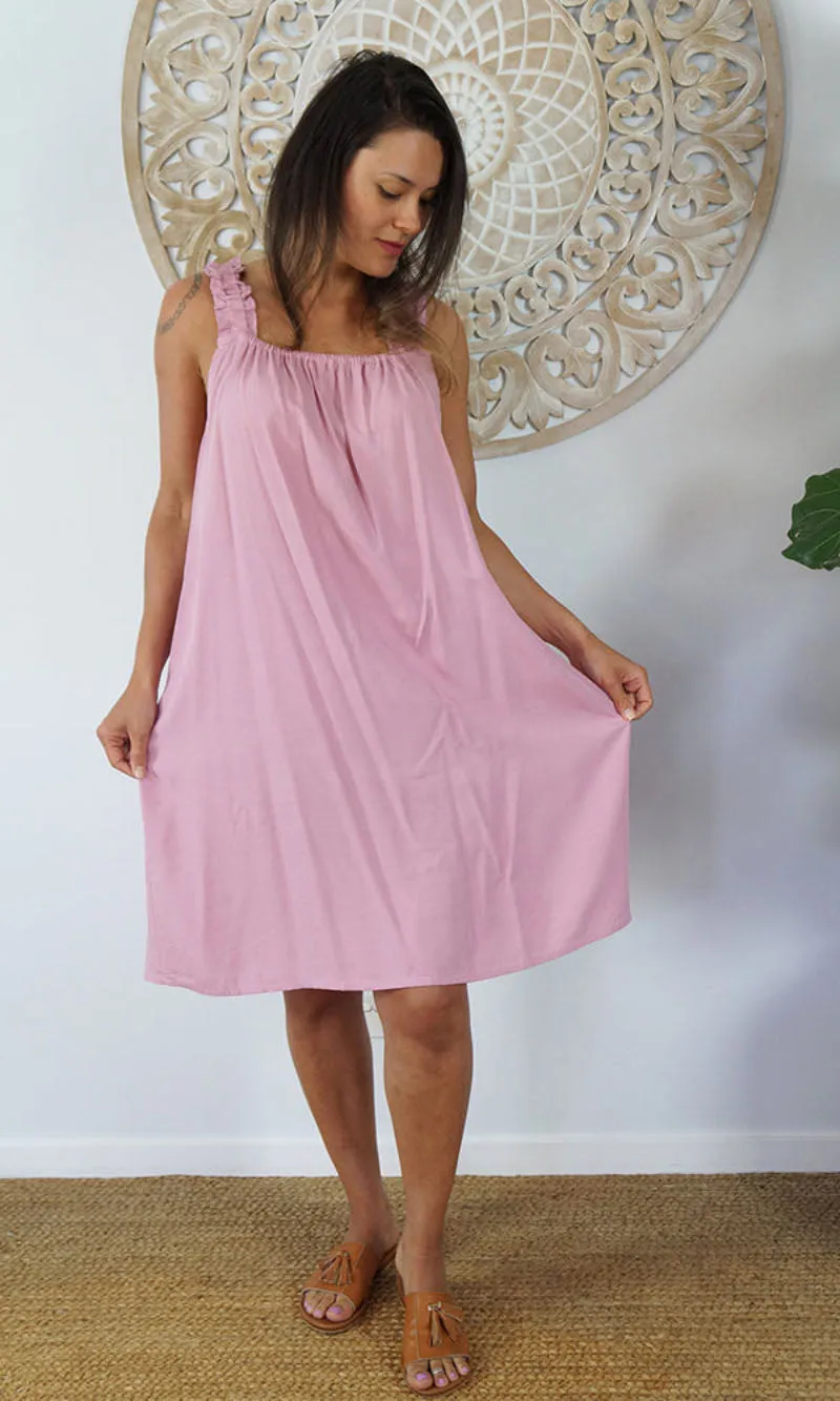 Rayon Dress Sunrise Plain, More Colours