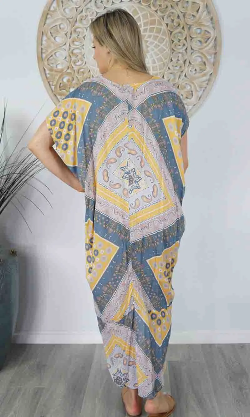 Rayon Kaftan Frilled Toga Maya, More Colours