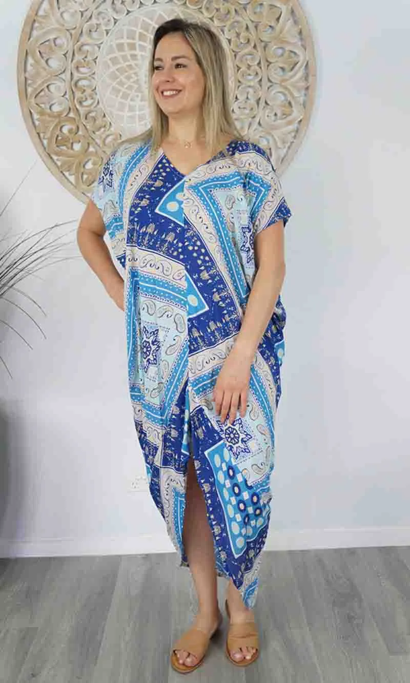 Rayon Kaftan Frilled Toga Maya, More Colours