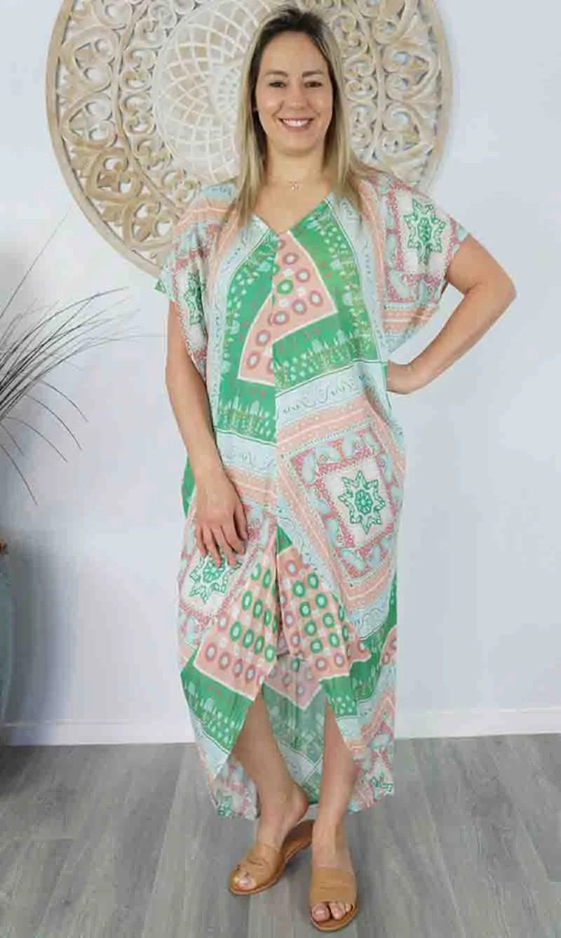 Rayon Kaftan Frilled Toga Maya, More Colours