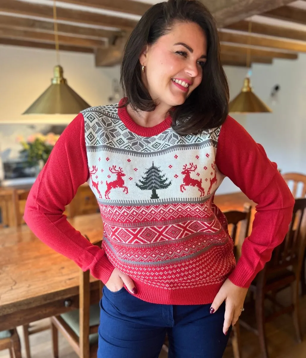 Red Traditional Christmas Jumper