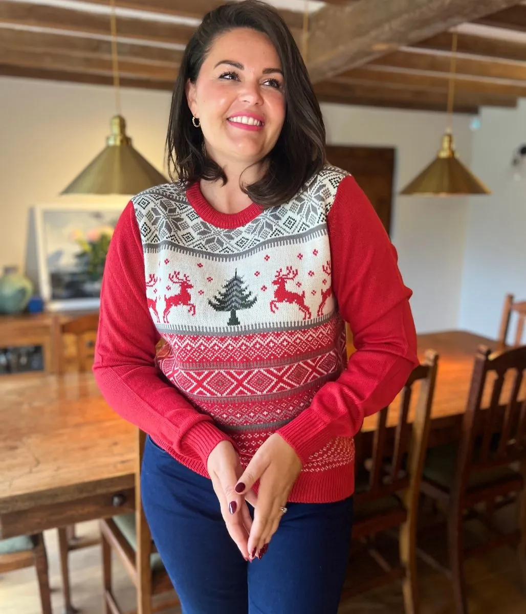 Red Traditional Christmas Jumper