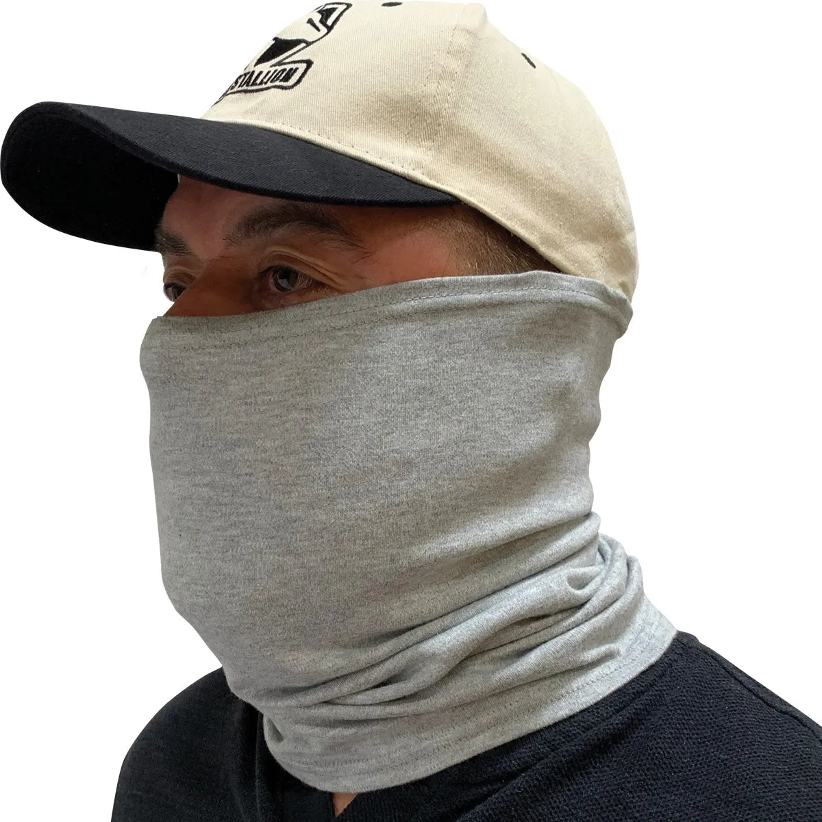 Revco AH1565-GY 7 oz. Flame-Resistant Cotton Knit Neck Gaiter (1 EA)