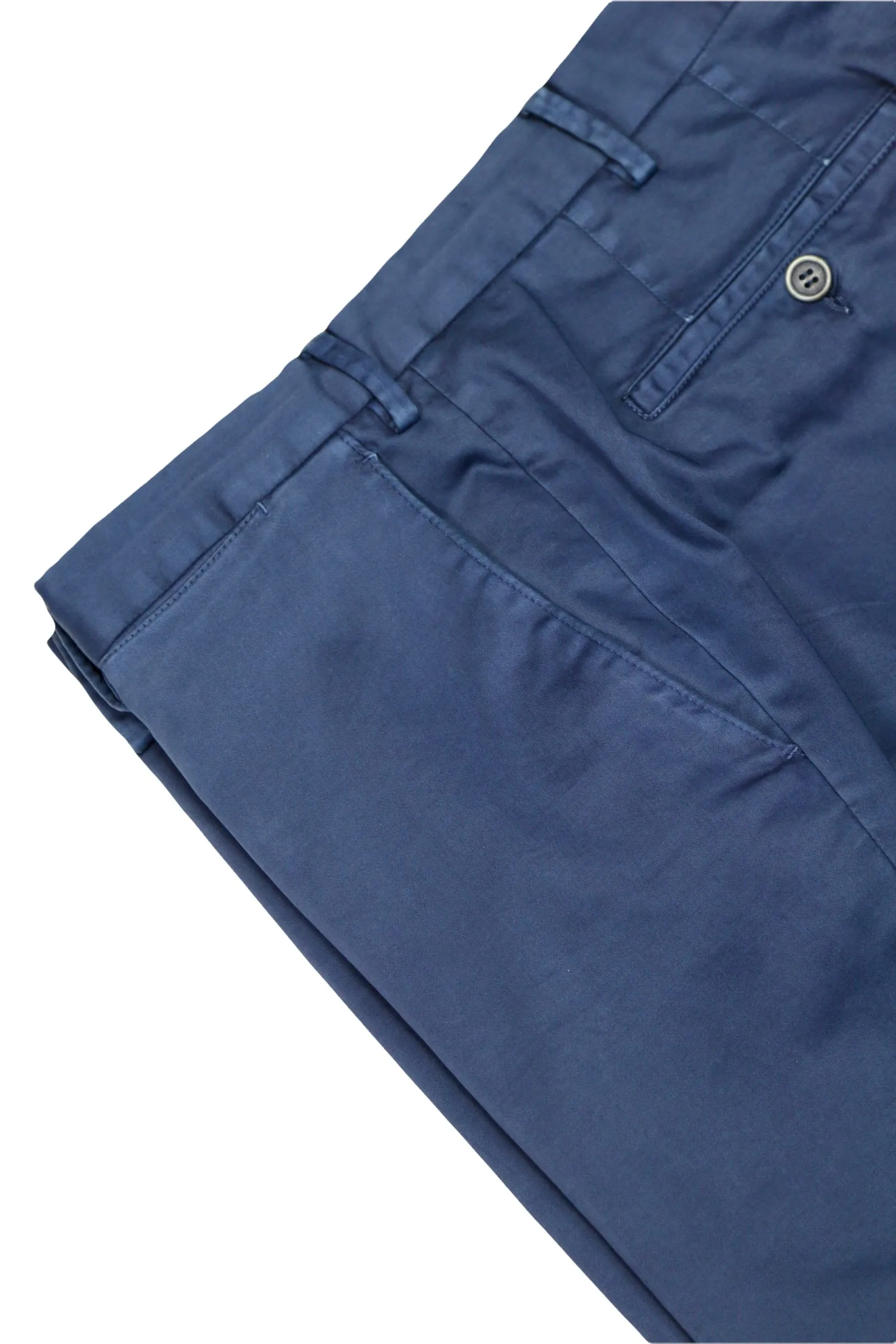 Rose & Born - Blue Cotton Chinos 54