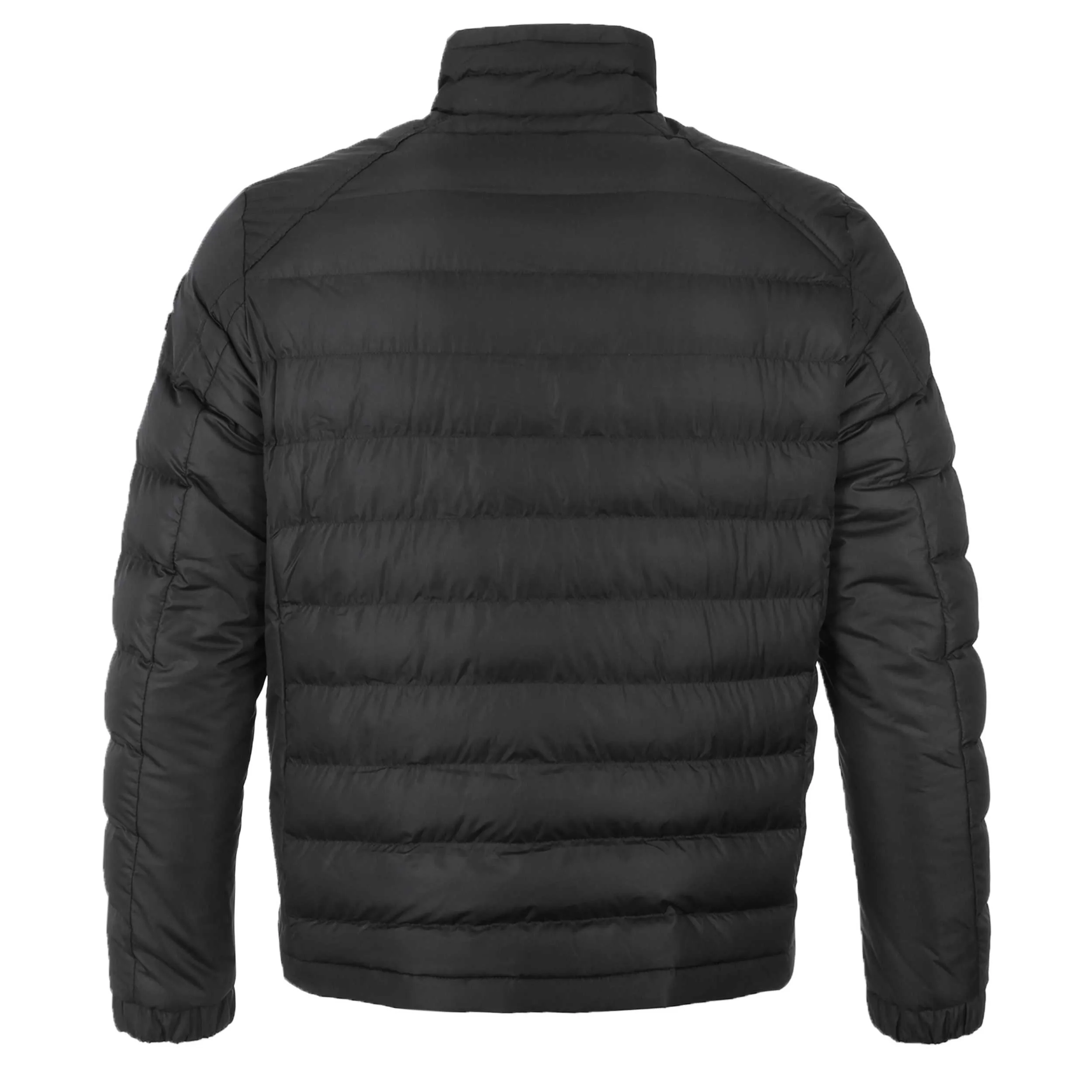 Sandbanks Biker Micro Puffer Jacket in Black