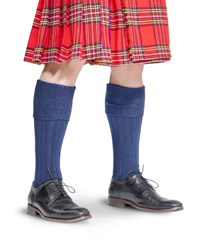 Scottish Kilt Hose - Navy