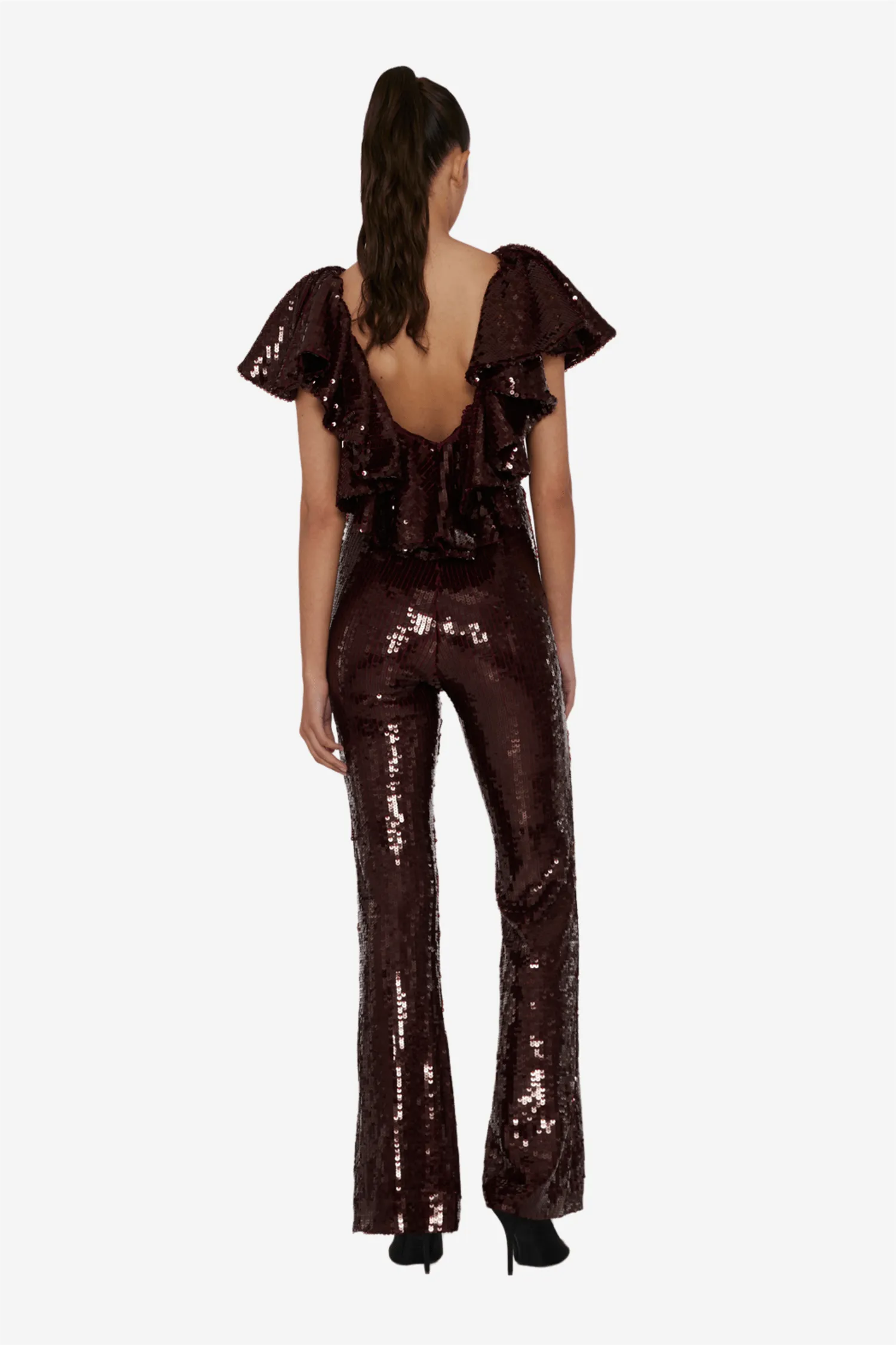 Sequins Ruffle Jumpsuit