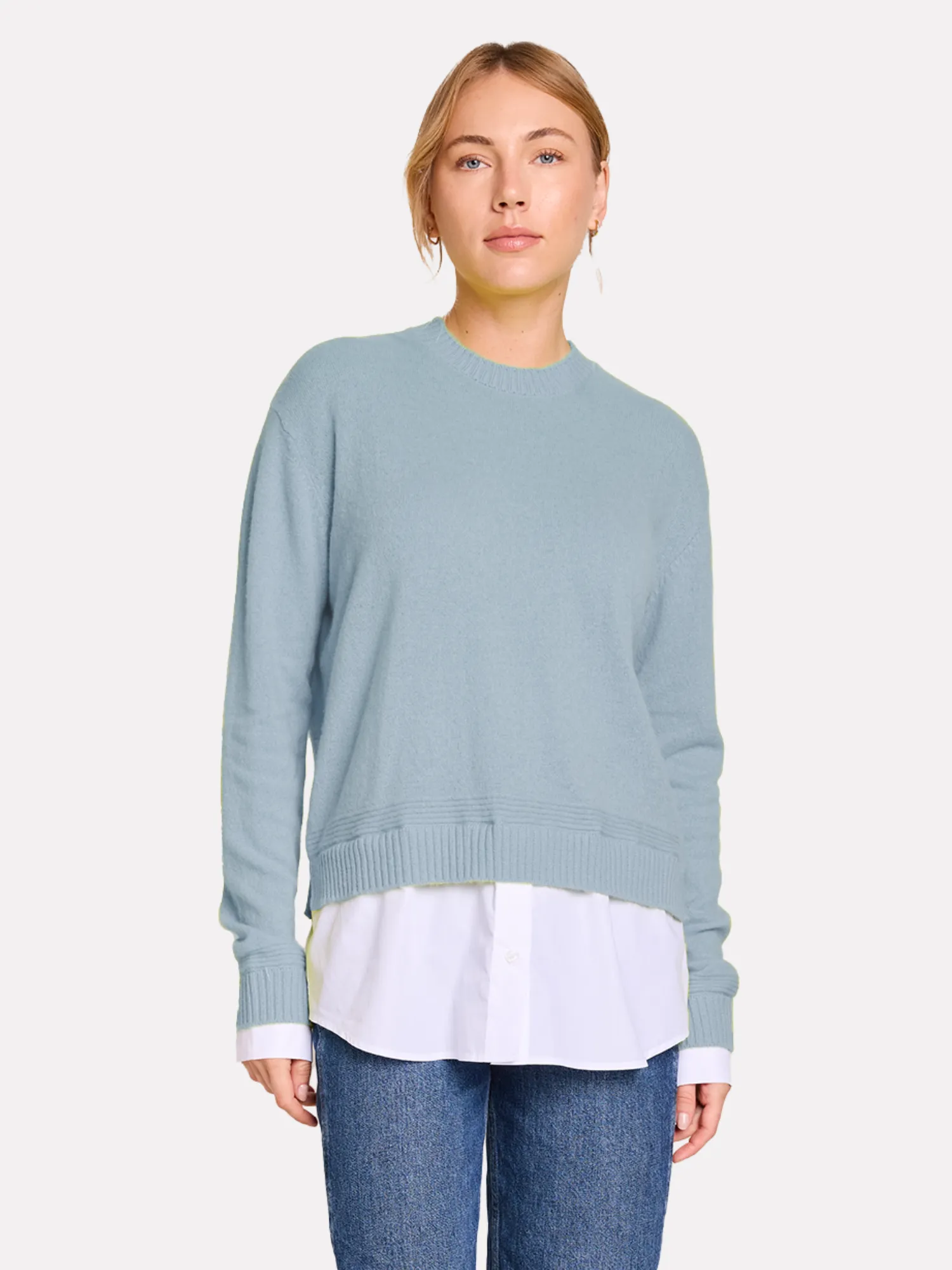 Shirting Cashmere Crew Neck