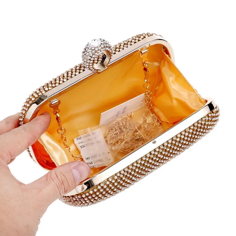 Sophisticated Bejeweled Rhinestone Clutch Bag